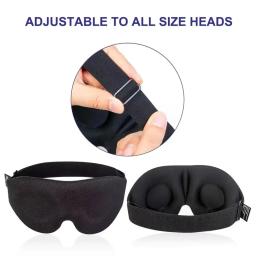 Máscara para Dormir 3/2/1 peças, Máscara 3D Super Macia para Bloquear a Luz, Ideal para Mulheres, Homens e Família, para Uso em Viagens e em Casa - Image 4