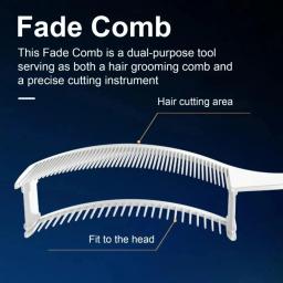 Pentes de barbeiro profissional, novo estilo, corte de cabelo, posicionamento curvo, resistente ao calor, pente superior plano, ferramentas de cabelo - Image 2