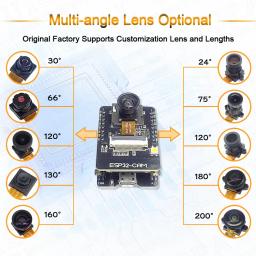 OV2640 Módulo de câmera para ESP32 CAM, 2MP, 222, 200, 180, 66, 120, 160 graus, 650nm, 850nm, visão noturna, DVP, 24PIN, 0,5mm, Novo - Image 6