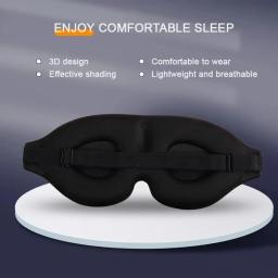 Máscara de dormir 3D com sombreamento total, relaxante e sem pressão, macia e respirável, para aliviar a fadiga ocular - Image 4
