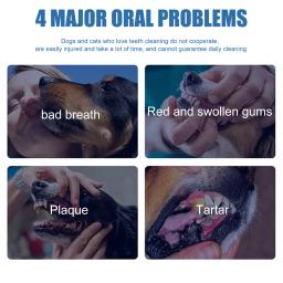 Spray Removedor de Tártaro Oral para Animais de Estimação, Limpeza Profunda, Elimina Dentes Amarelados, Combate Mau Hálito, Hálito Fresco, Clareador de Dentes, Espuma de Limpeza Oral para Animais de Estimação - Image 3