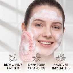 Luvas esfoliantes de banho Honeycomb, disponíveis em várias cores, limpam a pele e são seguras, respiráveis e inodoras. - Image 4