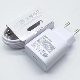 Carregador Super Rápido Samsung 25W USB Tipo C para Galaxy S23 S24 S21 S22 Plus A54 A34 Adaptador para Z Flip 5 3 Fold 6 5 3 4 2 - Image 1
