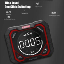 UNI-T LM320D LM320E LM320F Laser Inclinômetro Digital Angel Meter com Medição de Ângulo Relativo Absoluto Inclinômetro Magnético - Image 3