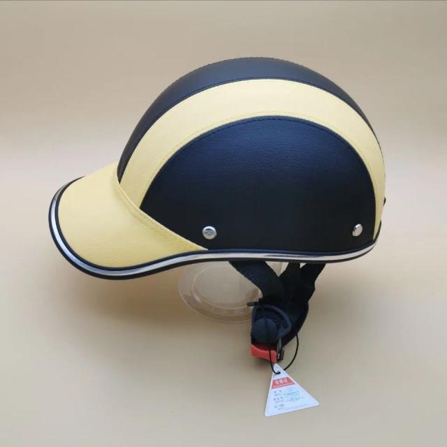 Motocicleta meio capacete boné de beisebol estilo capacete de segurança para chopper scooter um tamanho equitação capacete seguro equipamentos ciclismo