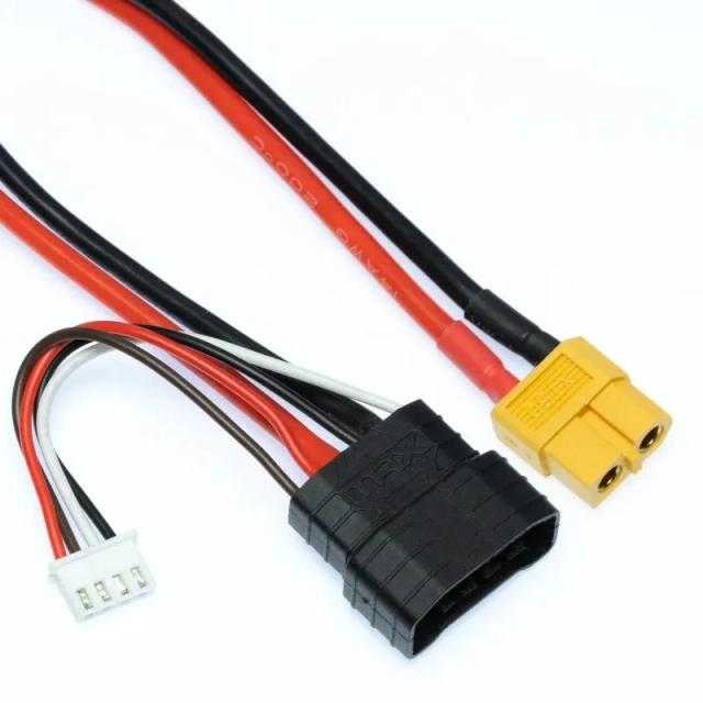 Lipo Bateria Cabo Adaptador XT60 Fêmea para TRX ID Masculino 14AWG 150mm