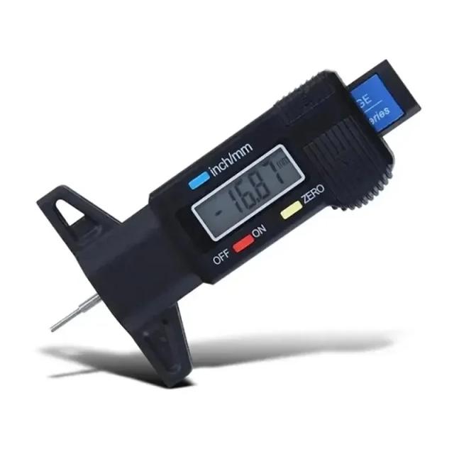 Medidor de Profundidade de Pneu Digital 0-25mm LCD para Carro