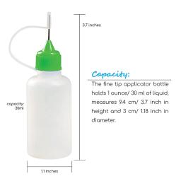 Chzimade 5 peças 30ml ferramentas de cerâmica de plástico recarregáveis garrafa de agulha espremível linha de ponto diy ferramentas de argila de polímero presentes - Image 2