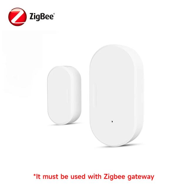 Sensor de Porta/Janela Tuya Zigbee Alarme Magnético Inteligente para Casa Conectada