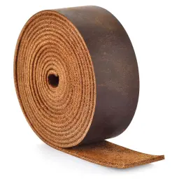 Couro genuíno, grão superior, tira de couro de gado estilo vintage, couro de cavalo louco, faça você mesmo artesanal, 1,8 mm de espessura, cera oleosa L - Image 1