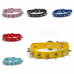 Coleira de couro para cães e gatos, produtos para animais de estimação, colorida, ajustável, cravejada, legal, requintada, alça de pescoço para animais de estimação, fotografia - Image 4