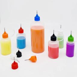 Chzimade 5 peças 30ml ferramentas de cerâmica de plástico recarregáveis garrafa de agulha espremível linha de ponto diy ferramentas de argila de polímero presentes - Image 6