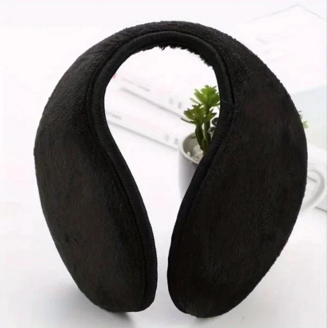 Aquecedores de Orelha Unissex de Pelúcia Imitação Coelho - Conforto e Estilo para Outono/Inverno