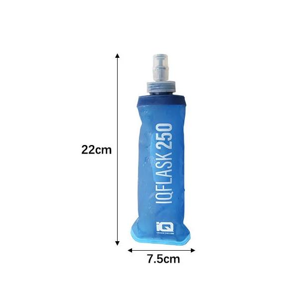 250ml/500ml garrafa de água dobrável balão macio esporte garrafa de água saco de água dobrável garrafa de água correndo acampamento caminhadas - Image 1