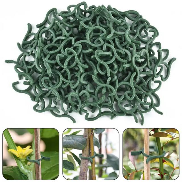Clipes para Plantas 100/200 Unidades - Suporte e Fixação para Jardim