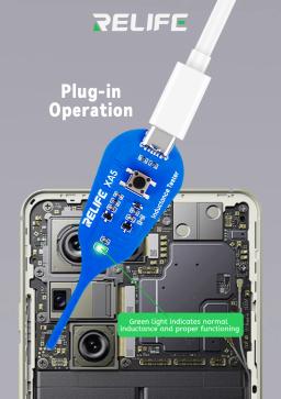 Relife xa5 testador de indutância eletromagnética ferramenta de detecção de falhas sem contato para telefones pcb placa-mãe reparação diagnóstico - Image 4