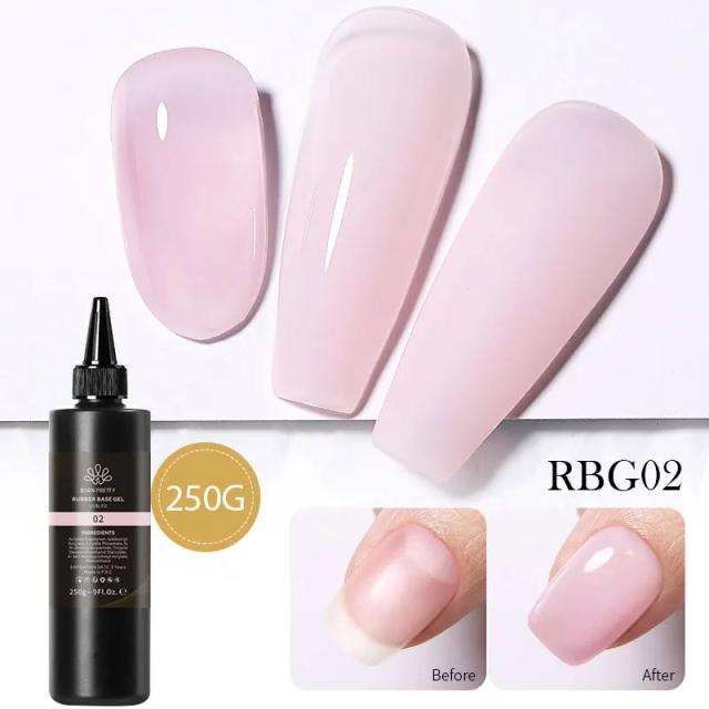 BORN PRETTY Jelly Nude Gel Unha Polonês 250g