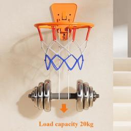 Aro de Basquete Dobrável de Parede para Uso Interno, Equipamento de Treinamento de Basquete Silencioso para Crianças - Image 3