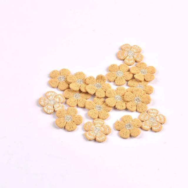20 Peças Mini Apliques Flores 2,1cm DIY Costura Decoração Roupas Chapéus Bolsas