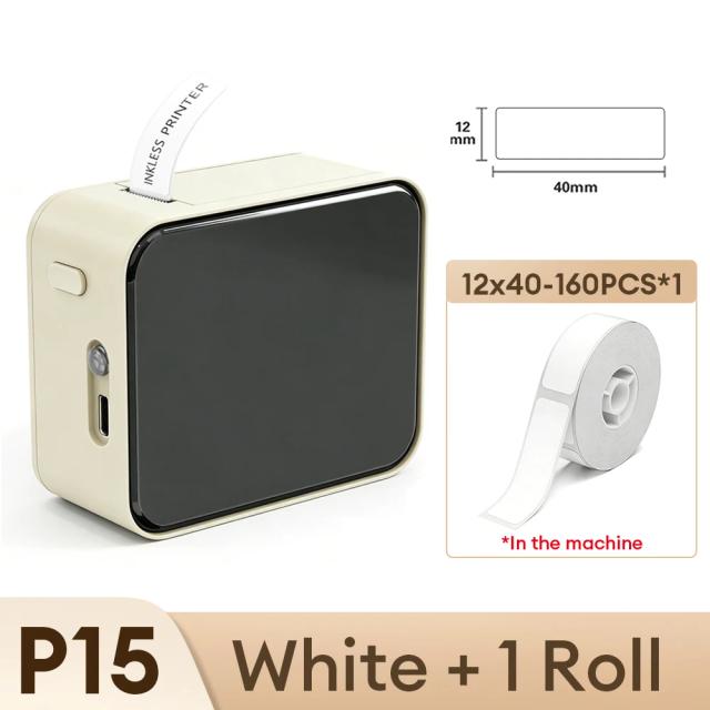 Marklife P15 Impressora de Etiquetas Térmicas Portátil Bluetooth Mini Máquina de Etiquetagem