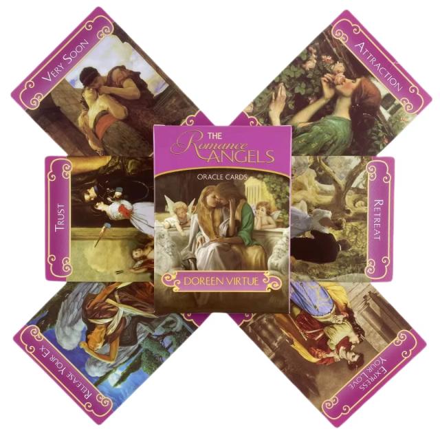 The Romance Angels Oracle Cards 44 Cartas Inglês Baralho Adivinhação