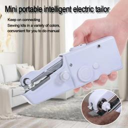 Mini máquina de costura elétrica portátil, ponto inteligente alfaiate, Hand-Held, Kit de costura, Casa, Viagem - Image 2