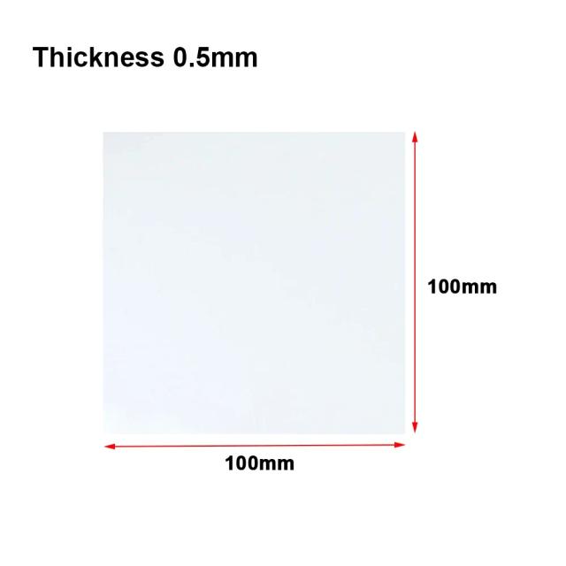 1 pçs junta de silicone branco claro esteira almofada 0.5mm 1mm 2mm 3mm alta temperatura sem cheiro peculiar folha de borracha de silicone diy