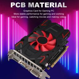 Placa Gráfica HD7670 4GB DDR5 128bit com Ventilador de Resfriamento, Suporte para Interface Multimídia HD 2560x1600, Placa Gráfica para Jogos DVI VGA - Image 4