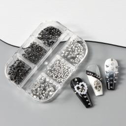 6 grades metálico rebite punk prego charme ouro/prata/preto cone pico studs jóias da arte do prego aolly mini rebite studs suprimentos de unhas - Image 6