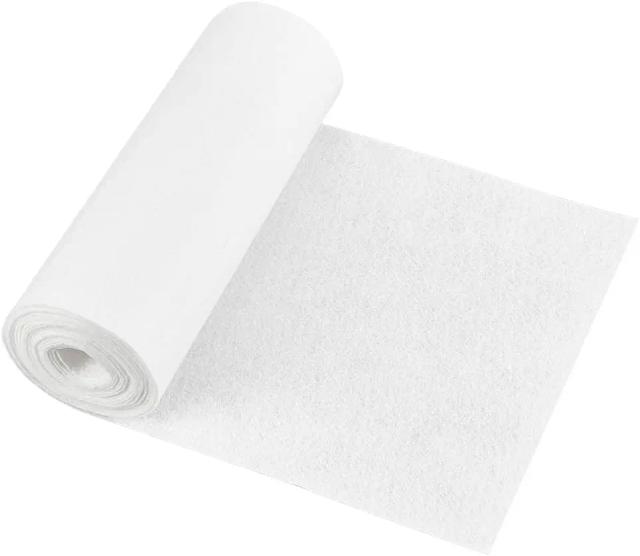 Rolo de Feltro Branco 3m x 20cm, Tecido Não Tecido para Artesanato e DIY