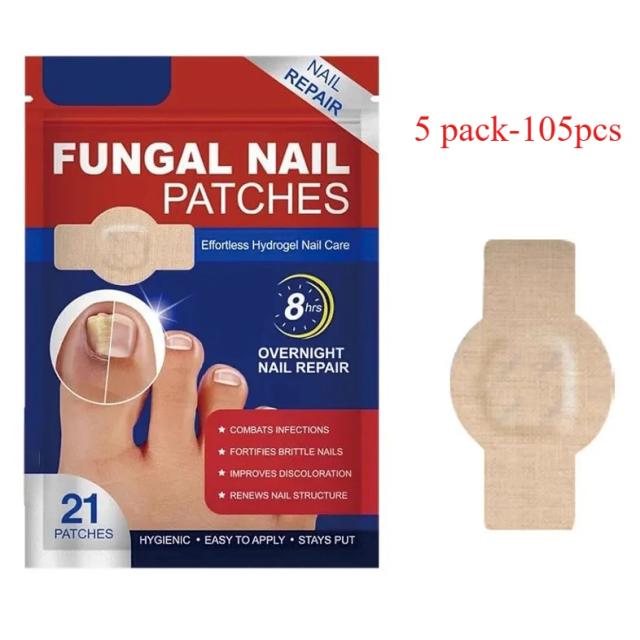 Adesivo Reparador para Unhas 21 Peças - Correção e Saúde para Unhas Danificadas