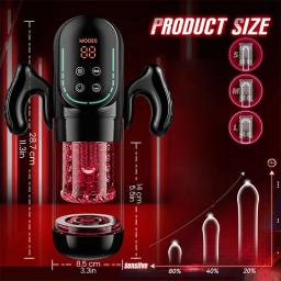 Copa Masturbadora Telescópica Rotativa, Brinquedos Sexuais para Adultos, Masturbador Automático para Homens - Image 6
