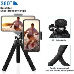 Mini universal fotografia polvo tripé monopé telefone mini câmera telefone webcam titular clipe smartphone monopé tripe suporte - Image 5