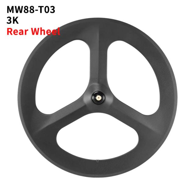 Roda de Carbono MW88-T T800 Clincher 700c Leve para Pista, Triatlo e Estrada