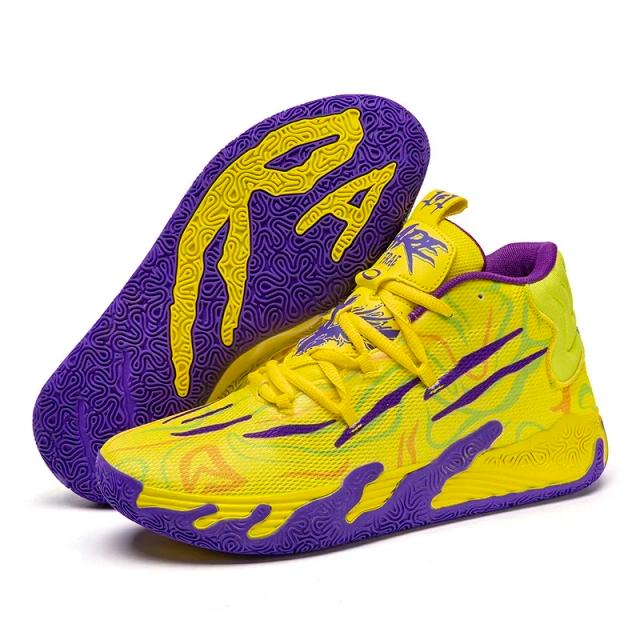 Venda quente tênis de basquete masculino conforto quente amortecido tênis profissional sapatos de treinamento anti deslizamento e resistente ao desgaste tênis