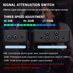 KDES DIBOX Profissional Passivo DI-Box Caixa de Áudio de Injeção Direta Conversor de Sinal Balanceado e Desbalance com XLR TRS Interfa - Image 5