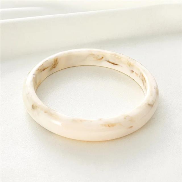 Pulseira de Jade Imitação Multicolorida Retro Acrílica Jóias da Moda