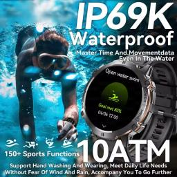 Novo Smartwatch Militar TANK X3 2026 com Bateria de 1000mAh, à Prova D'água 10ATM, GPS para Natação, Chamada e Esportes, Tela AMOLED HD de 1.75 polegadas - Image 2