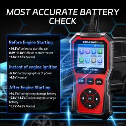 2026 KONNWEI kw330 carro obd2 scanner de falhas motor bateria teste código de falhas claro dados em tempo real profissional ferramenta de inspeção obd - Image 2