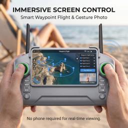 2026 Novo drone ZH8 4KHD com tela, motor sem escovas, lançamento aéreo, dobrável, grande, com controle remoto, quadricóptero para fotografia aérea e transmissão FPV em tempo real - Image 6