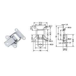 1 unidade, fecho de aço inoxidável 304 para convés, acessórios para barcos, fecho de segurança para armários, trava anti-ruído, fixador, fecho marítimo, trava para caixas. - Image 6