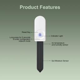 Medidor de Umidade do Solo ZigBee, Sensor de Umidade para Plantas de Jardim e Flores, Higrômetro, Ferramenta Conveniente para Jardinagem - Image 2