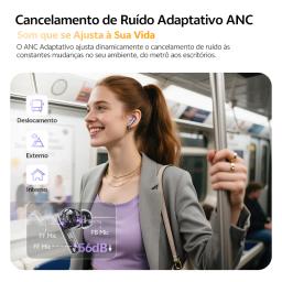 QCY MeloBuds N70 HT18 fones de ouvido sem fio híbrido adaptativo anc som de alta resolução com ldac bluetooth 6.0 carregamento sem fio 50 horas - Image 4