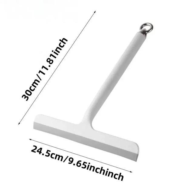 Escova de Limpeza Vidro Silicone Raspador Plástico Banheiro Cozinha Chuveiro Espelho Azulejo