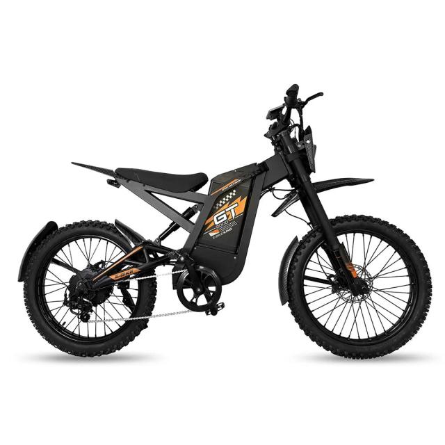 Bicicleta Elétrica 2000W 48V30AH Veículo Elétrico de Montanha Duas Rodas