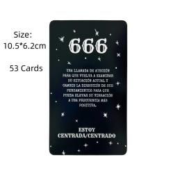 Oráculo en Español, Mensajes de Número de Ángel, 53 cartas, Números Angelicales Angel Number Messagens Baralho de cartas de tarô Future Te - Image 5