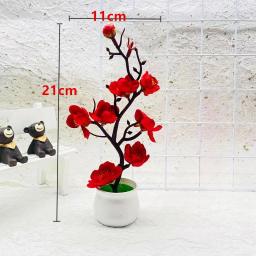 2025 quente dia das mães novas plantas artificiais bonsai pequena árvore simulação pote plantas flores falsas mesa vaso ornamentos casa - Image 5