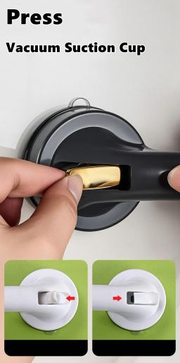 Barra de apoio para chuveiro, para banheiras, duchas, sucção, banheiro, banheira, alças para deficientes, idosos, aderência de segurança - Image 3