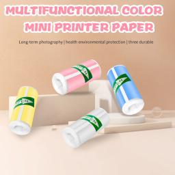 Mini impressora hd de papel térmico, 57*25mm, rolo autoadesivo, etiqueta, foto, impressão sem tinta, impressora portátil, papel colorido - Image 2