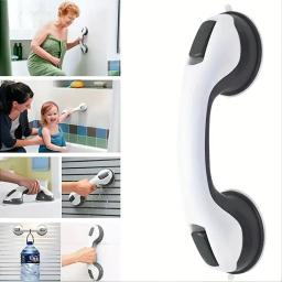 Barra de apoio para chuveiro, para banheiras, duchas, sucção, banheiro, banheira, alças para deficientes, idosos, aderência de segurança - Image 1